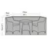 Garland 2-Seater Extra Large Bistro Set Cover – Black