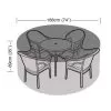 Garland 4–6-Seater Round Furniture Set Cover – Black