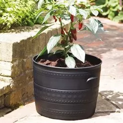 Stewart Garden Smithy Patio Tub, Gunmetal Grey - 50cm 7 Stewart Garden Smithy Patio Tub, Gunmetal Grey - 50cm -Garden Shop 588729 1