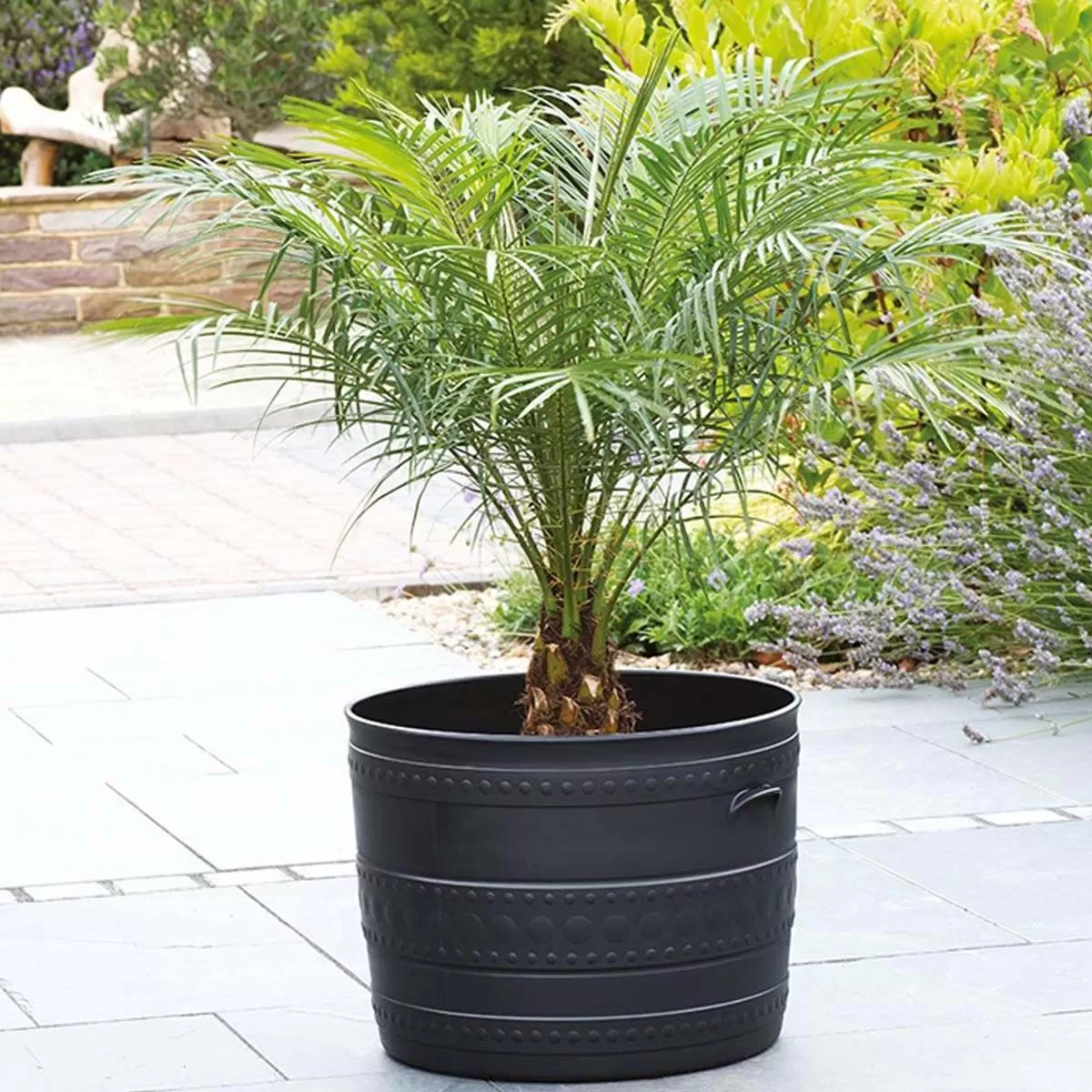 Stewart Garden Smithy Patio Tub, Gunmetal Grey - 50cm 3 Stewart Garden Smithy Patio Tub, Gunmetal Grey - 50cm - Image 3