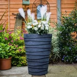 Strata Trojan Pot Planter, Ash - 48cm -Garden Shop 643076 1