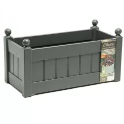 AFK Classic Wooden Trough, Charcoal - 26in 3 AFK Classic Wooden Trough, Charcoal - 26in -Garden Shop 684510 1