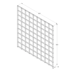 6ft Pine Trellis Panel, Pack Of 3 (W)183cm X (H)183cm -Garden Shop 6ft pine trellis panel pack of 3 w 183cm x h 183cm5013053173367 18bq