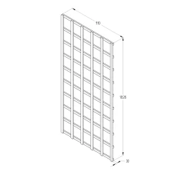 6ft Pine Trellis Panel, Pack Of 5 (W)91cm X (H)183cm -Garden Shop 6ft pine trellis panel pack of 5 w 91cm x h 183cm5013053173329 18bq