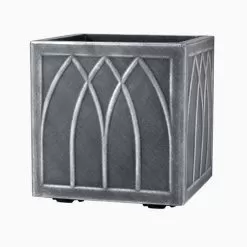 Stewart Garden Versailles Square Planter, Pewter - 32cm -Garden Shop 700356 1