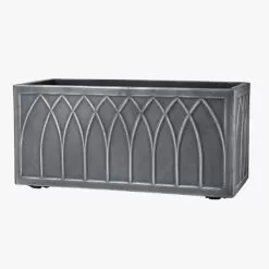 Stewart Garden Versailles Trough Planter, Pewter - 70cm