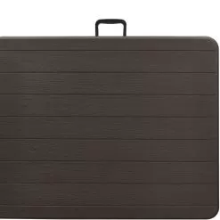 Blow Moulded Folding Wood Effect Table - 6ft -Garden Shop 759529 4