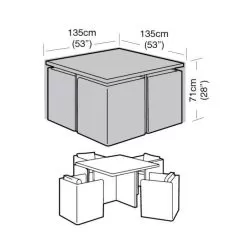Garland Cube Set Cover - 4 Seater
