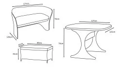 Bramblecrest Tetbury 8 Seater Balcony Cube Set -Garden Shop 785891