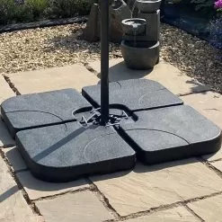 4-Piece Cantilever Parasol Base - 15L -Garden Shop 792858 1