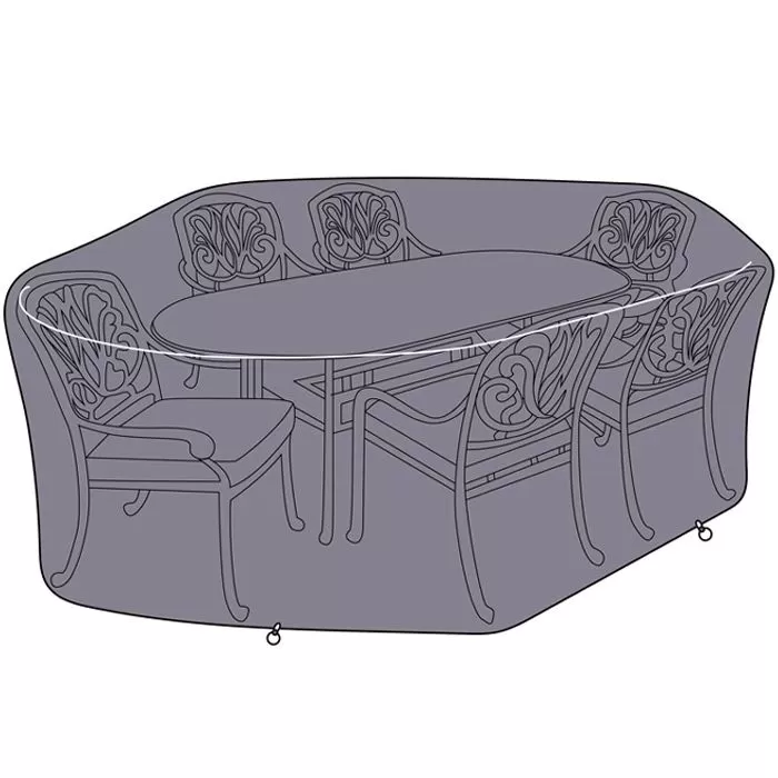 Hartman Amalfi Oval 6 Seater Dining Set Protective Cover 3 Hartman Amalfi Oval 6 Seater Dining Set Protective Cover - Image 3