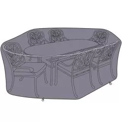 Hartman Amalfi Oval 6 Seater Dining Set Protective Cover