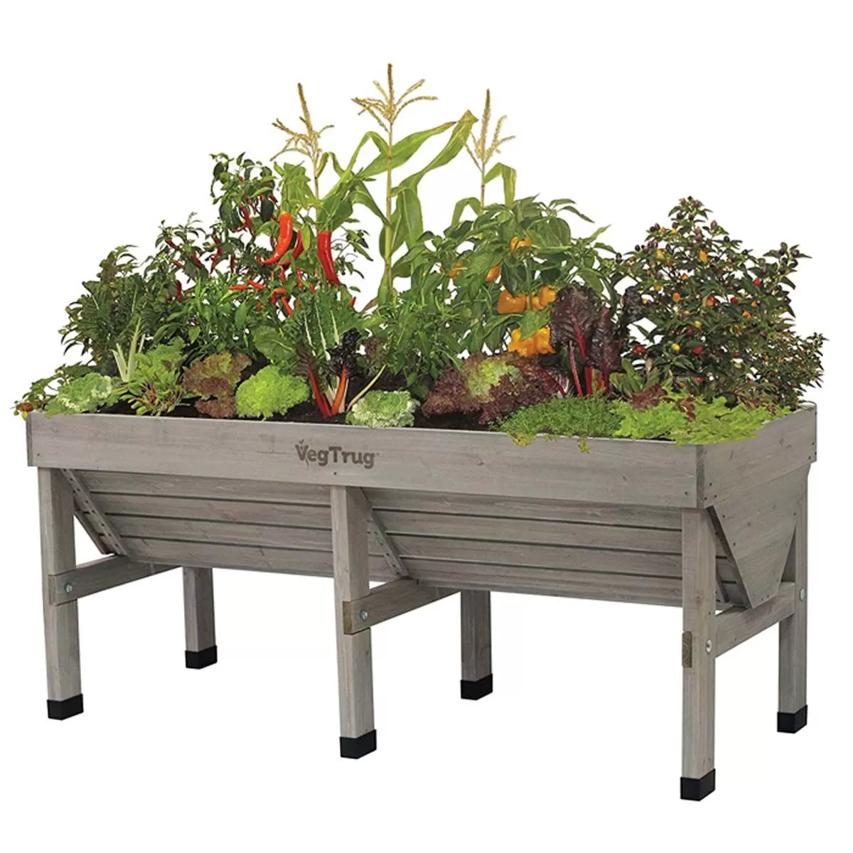 VegTrug Medium Classic Planter, 1.8m – Grey Wash 3 VegTrug Medium Classic Planter, 1.8m – Grey Wash - Image 3