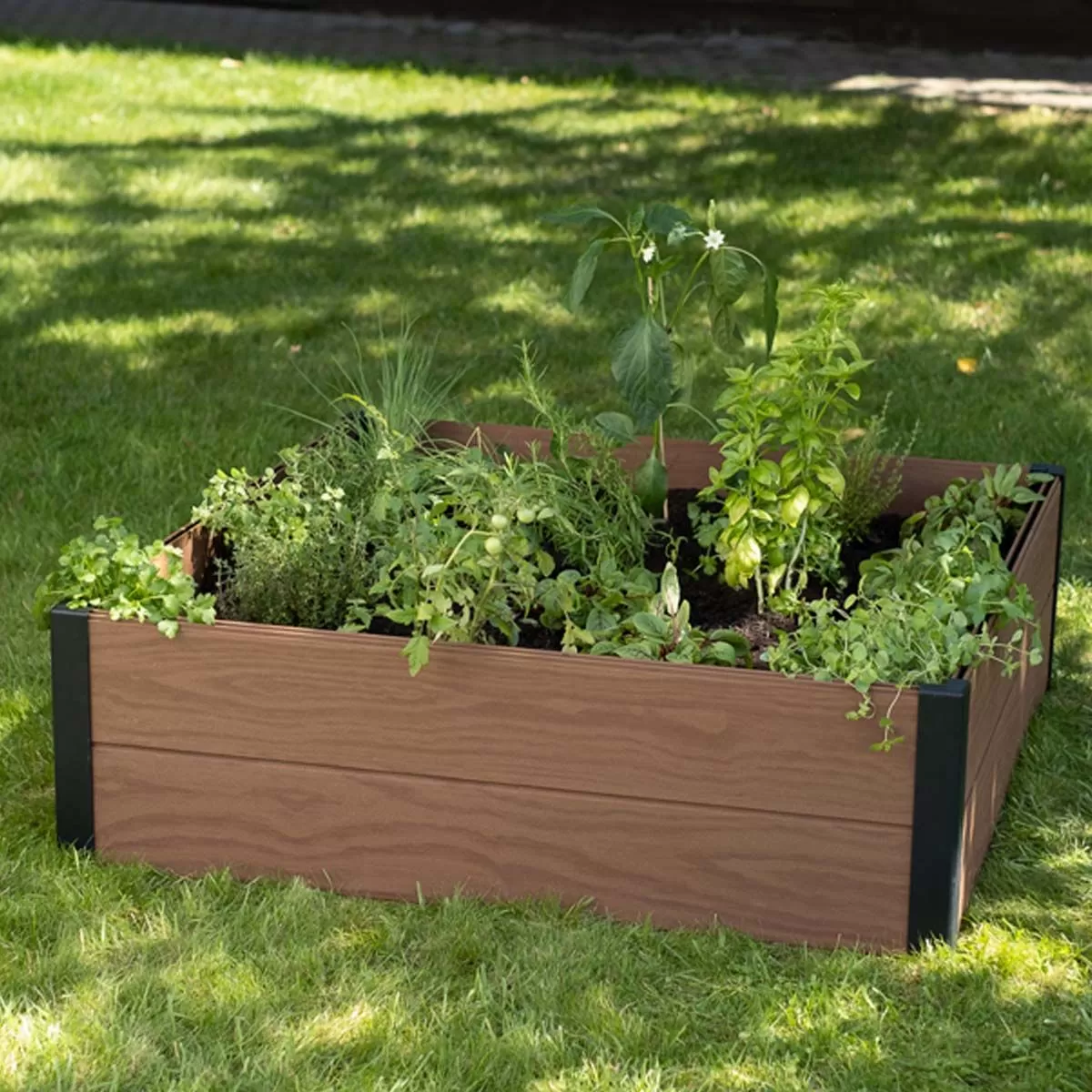 Stewart Garden Square Maple Bed – Maple Brown 3 Stewart Garden Square Maple Bed – Maple Brown - Image 3