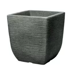 Stewart Garden Cotswold Square Planter, Marble Green – 38cm