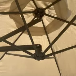 Easy Up 2.7m Cantilever Parasol - Beige -Garden Shop 822616 7