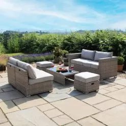 Leighton 6 Seater Garden Lounge Sofa Set 12 Leighton 6 Seater Garden Lounge Sofa Set -Garden Shop 823607 6