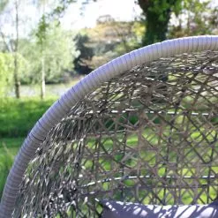 Palermo Wicker Double Standing Egg Chair – Light Grey 7 Palermo Wicker Double Standing Egg Chair – Light Grey -Garden Shop 837594 3