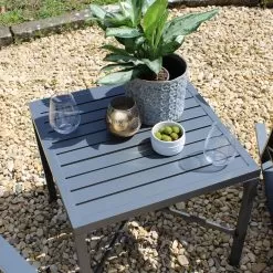 Charlotte Aluminium 2 Seater Rocking Chair Set - Anthracite 12 Charlotte Aluminium 2 Seater Rocking Chair Set - Anthracite -Garden Shop 837608 3