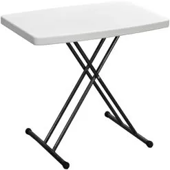 Blow Moulded Folding Table With Adjustable Height