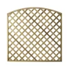 Arched Pine Trellis Panel (W)180cm X (H)180cm