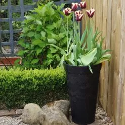 Tierra Verde Aria Planter, 66cm - Slate -Garden Shop aria planter 66cm slate 2