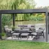 LG Outdoor Barcelona 7 Seater Lounge Set With Adjustable Table