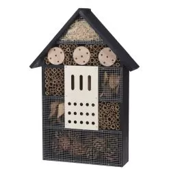 Wooden Insect Hotel, Black - 51cm
