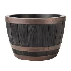 Stewart Garden Blenheim Half Barrel Planter - Copper, 40cm