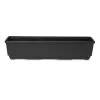 Blooma Florus Black Plastic Bell Rectangular Trough