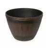 Blooma Lule Wood Effect Plastic Round Plant Pot (Dia)52cm