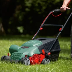 Bosch Power For All UniversalVerticut 1100 320mm Corded Raker & Scarifier -Garden Shop bosch power for all universalverticut 1100 320mm corded raker scarifier4059952574417 02i bq