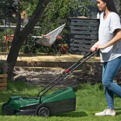 Bosch Rotary Hand-propelled Lawnmower & Grass Trimmer Set 18V Lawncare Set -Garden Shop bosch rotary hand propelled lawnmower grass trimmer set 18v lawncare set4059952634418 02i