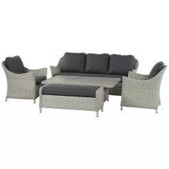 Bramblecrest Monterey 7 Seater Dining Set With Adjustable Table -Garden Shop bramblecrest monterey 7 seater lounge set 3