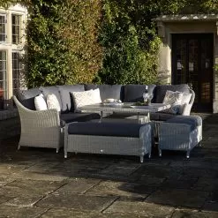 Bramblecrest Monterey 8 Seater Modular Dining Set With Adjustable Table