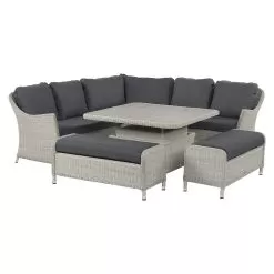 Bramblecrest Monterey 8 Seater Modular Dining Set With Adjustable Table -Garden Shop bramblecrest monterey 9 seater corner7