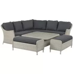 Bramblecrest Monterey 8 Seater Modular Dining Set With Adjustable Table -Garden Shop bramblecrest monterey 9 seater corner8