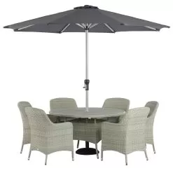 Bramblecrest Tetbury 6 Seater Round Dining Set With Parasol & Base 13 Bramblecrest Tetbury 6 Seater Round Dining Set With Parasol & Base -Garden Shop bramblecrest tetbury 6 seater round5