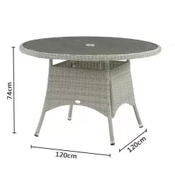 Bramblecrest Monterey 4 Seater Round Dining Set & Parasol 19 Bramblecrest Monterey 4 Seater Round Dining Set & Parasol -Garden Shop bramblecrest monterey round dining set parasol 4 seater 7