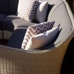 Bramblecrest Square Scatter Cushion - Chevron Cocoa -Garden Shop bramblecrest square scatter cushion chevron cocoa 3 2