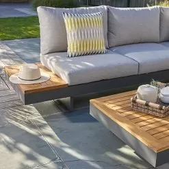 Bramblecrest Vilamoura 6 Seater Rectangular Modular Set– Grey -Garden Shop bramblecrest vilamoura 6 seater rectangular modular set grey 4 1