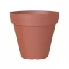 Capri Terracotta Polypropylene (PP) Plain Round Plant Pot (Dia)80cm