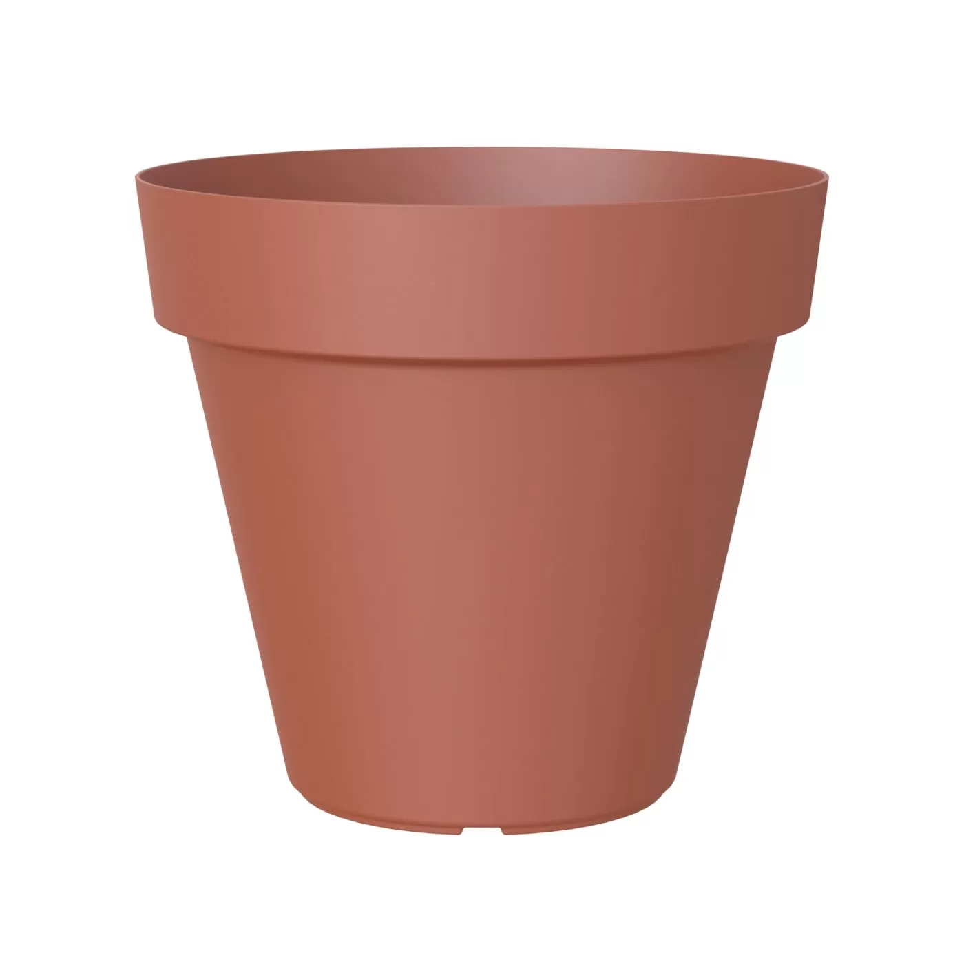 Capri Terracotta Polypropylene (PP) Plain Round Plant Pot (Dia)80cm 1 Capri Terracotta Polypropylene (PP) Plain Round Plant Pot (Dia)80cm