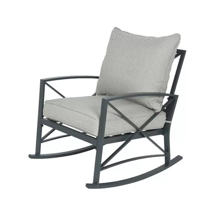 Charlotte Aluminium 2 Seater Rocking Chair Set - Anthracite 7 Charlotte Aluminium 2 Seater Rocking Chair Set - Anthracite - Image 7