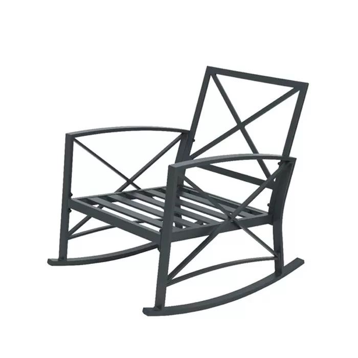 Charlotte Aluminium 2 Seater Rocking Chair Set - Anthracite 8 Charlotte Aluminium 2 Seater Rocking Chair Set - Anthracite - Image 8