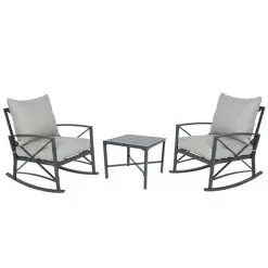 Charlotte Aluminium 2 Seater Rocking Chair Set - Anthracite 15 Charlotte Aluminium 2 Seater Rocking Chair Set - Anthracite -Garden Shop charlotte rocking tea for two combined 1