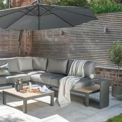 Kettler Elba Side Table - Anthracite Grey -Garden Shop elba side table 3