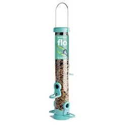 Jacobi Jayne Medium Flo Seed Feeder, 4 Port - Aqua -Garden Shop flo 4 port feeder 1