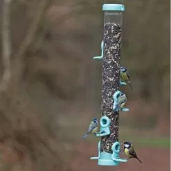 Jacobi Jayne Large Flo Seed Feeder, 6 Port - Aqua -Garden Shop flo 6 port feeder 1