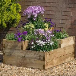 Forest Garden 0.9m X 0.9m Mixed Softwood Rectangular Raised Bed Kit 0.81m² -Garden Shop forest garden 0 9m x 0 9m mixed softwood rectangular raised bed kit 0 81m 5013053193495 01i